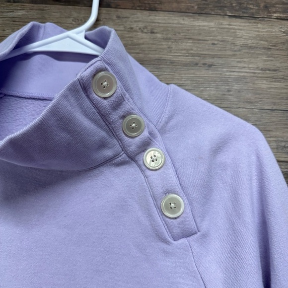 J. Crew Lavender Button-Detail Sweater - Picture 3 of 6